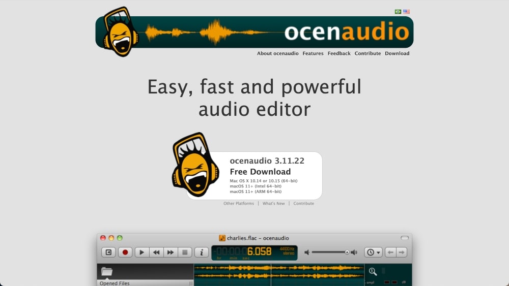 Situs web Oceanaudio