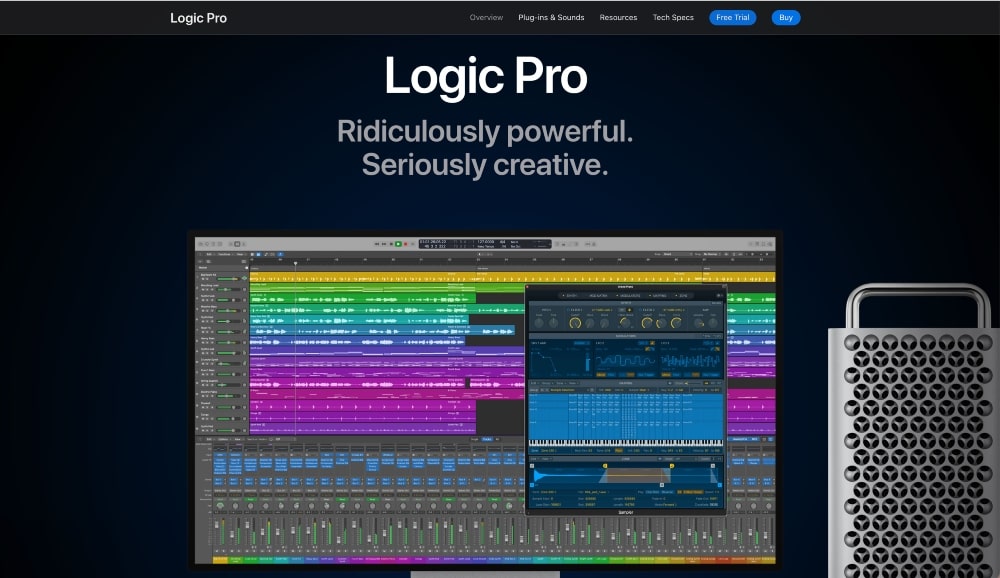 Sitio web de Logic Pro