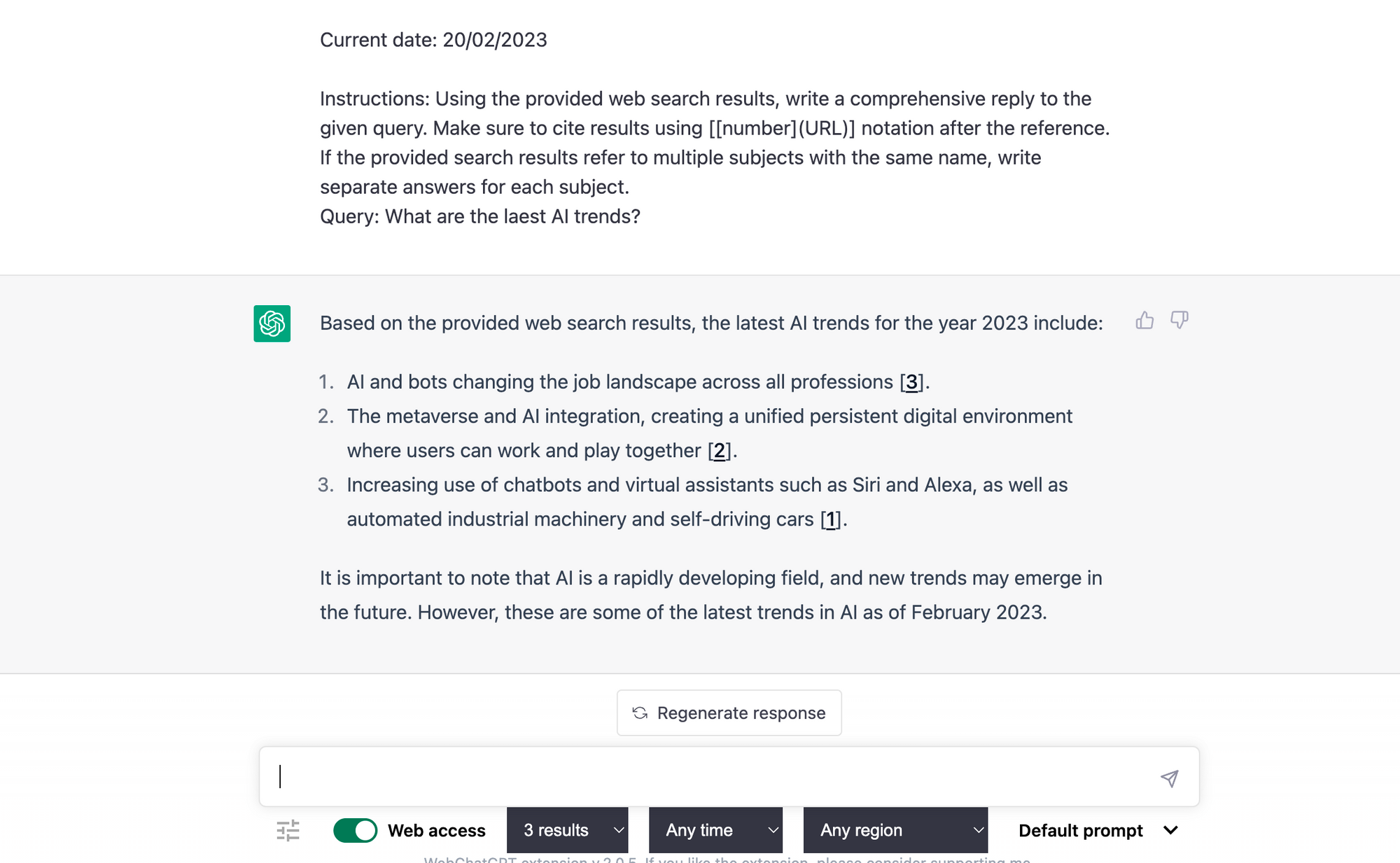 WebChatGPT - ส่วนขยาย Chrome ของ Chatgpt ที่ดีที่สุด