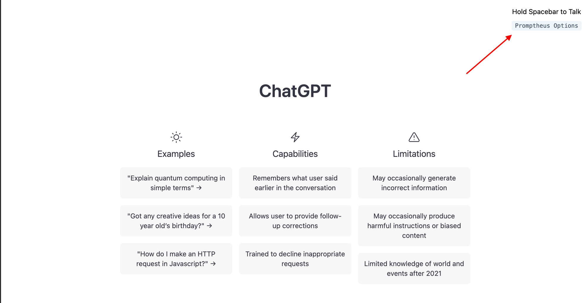 Promethus - ส่วนขยาย Chrome ของ Chatgpt ที่ดีที่สุด