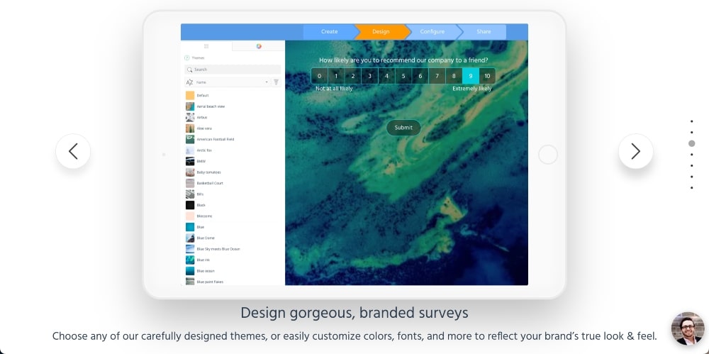 Características de SurveyLegend