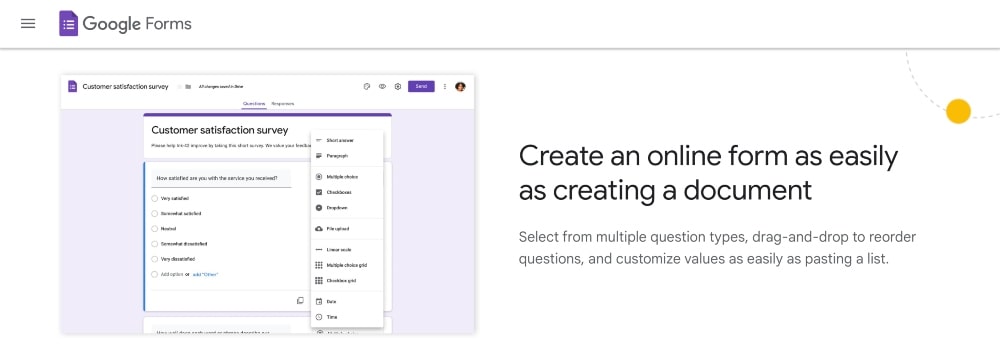 Fitur Google Formulir