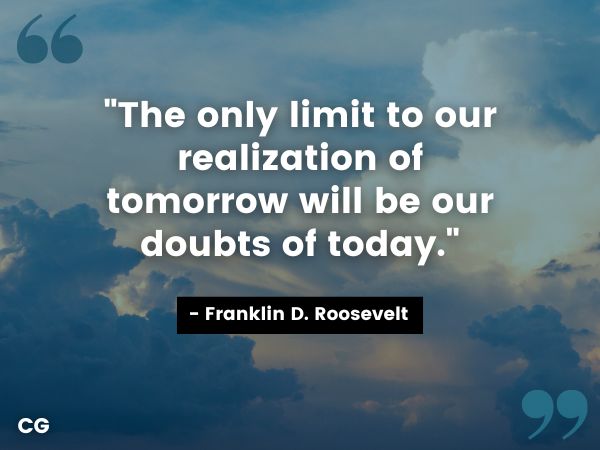 Stricher motivierend - Franklin Roosevelt