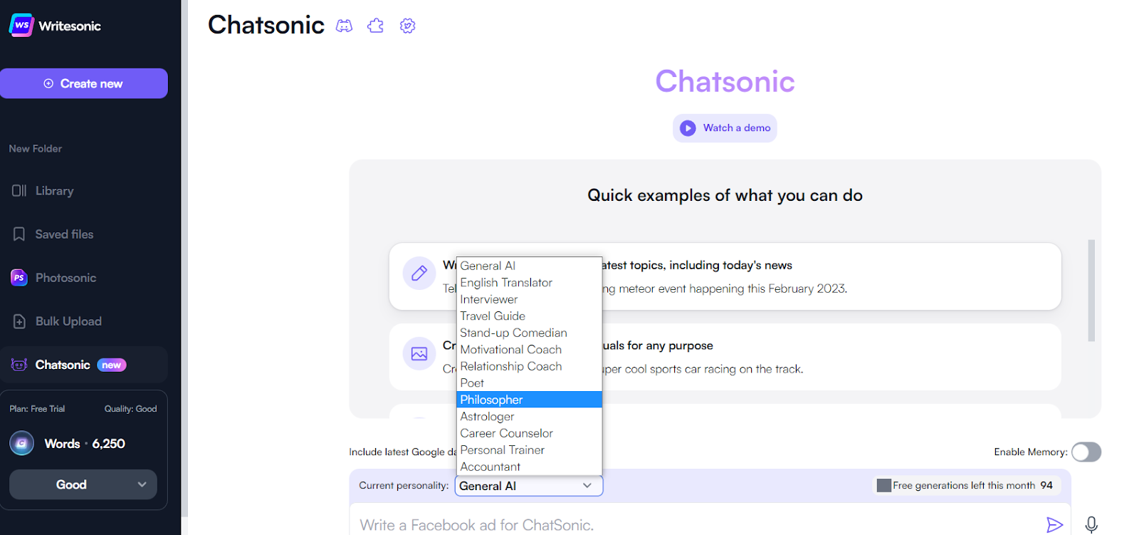 ChatSonic - Alternatif ChatGPT untuk Riset