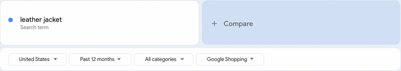 Tendencias de Google Búsqueda de Google Shopping