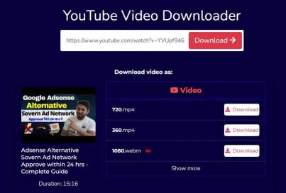 Vaya al sitio web de SSYoutube para descargar videos de YouTube sin ningún software