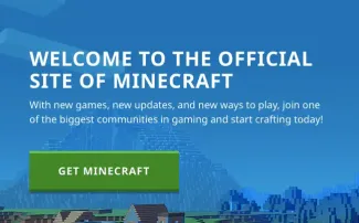 เยี่ยมชมเว็บไซต์ Minecraft อย่างเป็นทางการเพื่อดาวน์โหลด minecraft