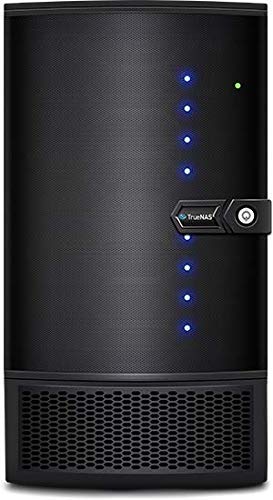 Servidor de armazenamento TrueNAS Mini XL+ Compact ZFS com 8 + 1 compartimentos de unidade, 32 GB de RAM, CPU de oito núcleos, rede dupla de 10 Gigabit (sem disco)