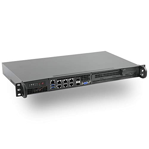 Supermicro SYS-5019D-4C-FN8TP Xeon D-2133IT 쿼드 코어 전면 I/O 짧은 깊이 1U 서버, 2X SFP+, 2X 10GBase-T, 4X GbE LAN