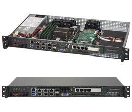 Supermicro SuperServer 5018D-FN8T Xeon D 1U Rackmount, 10 GbE, SFP+, 32 GB și 512 GB M.2