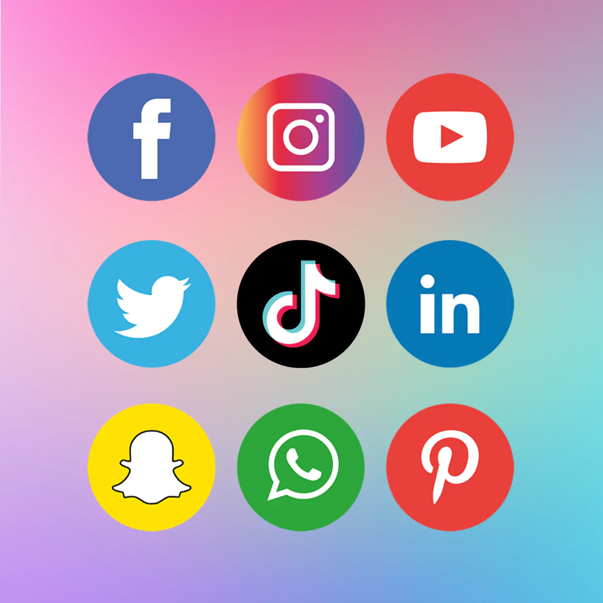 Barra sociale: icone dei social media