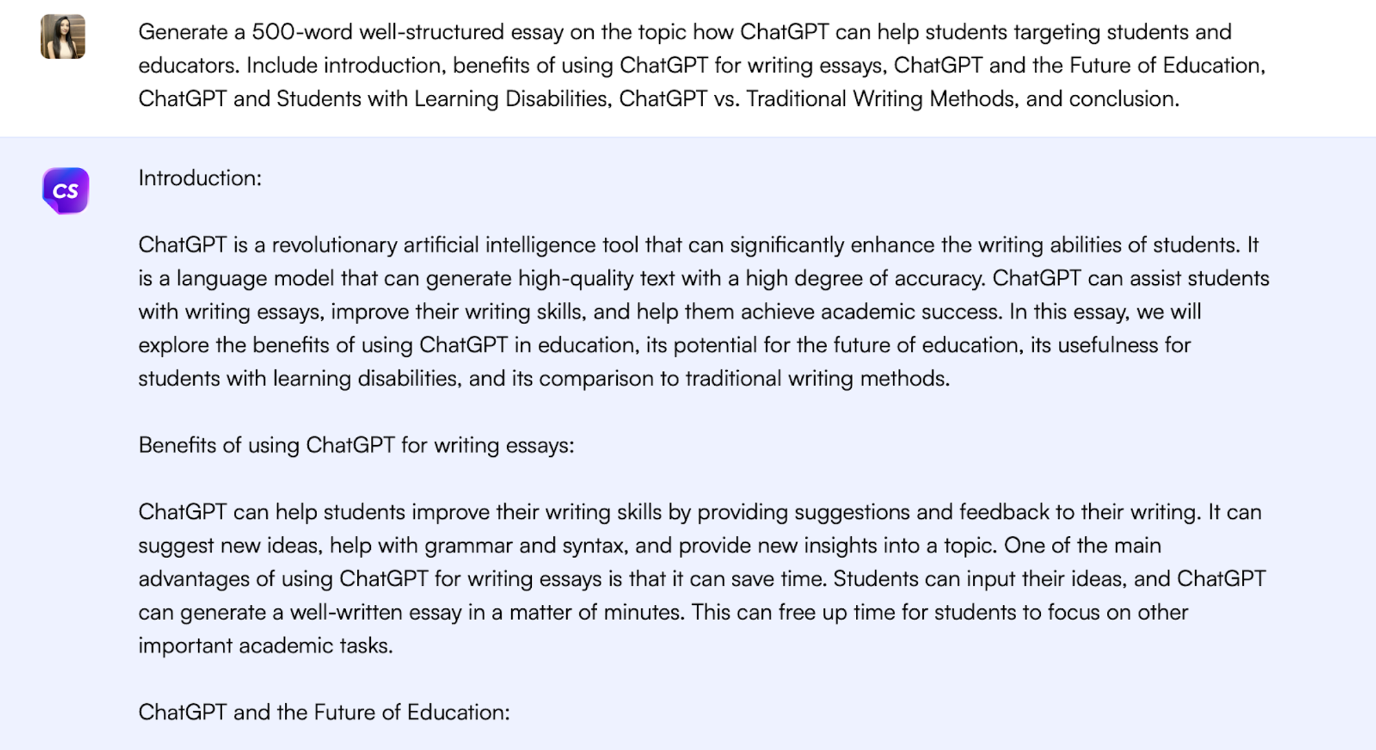 ChatSonic para generar ensayos - Cómo usar ChatGPT para escribir un ensayo