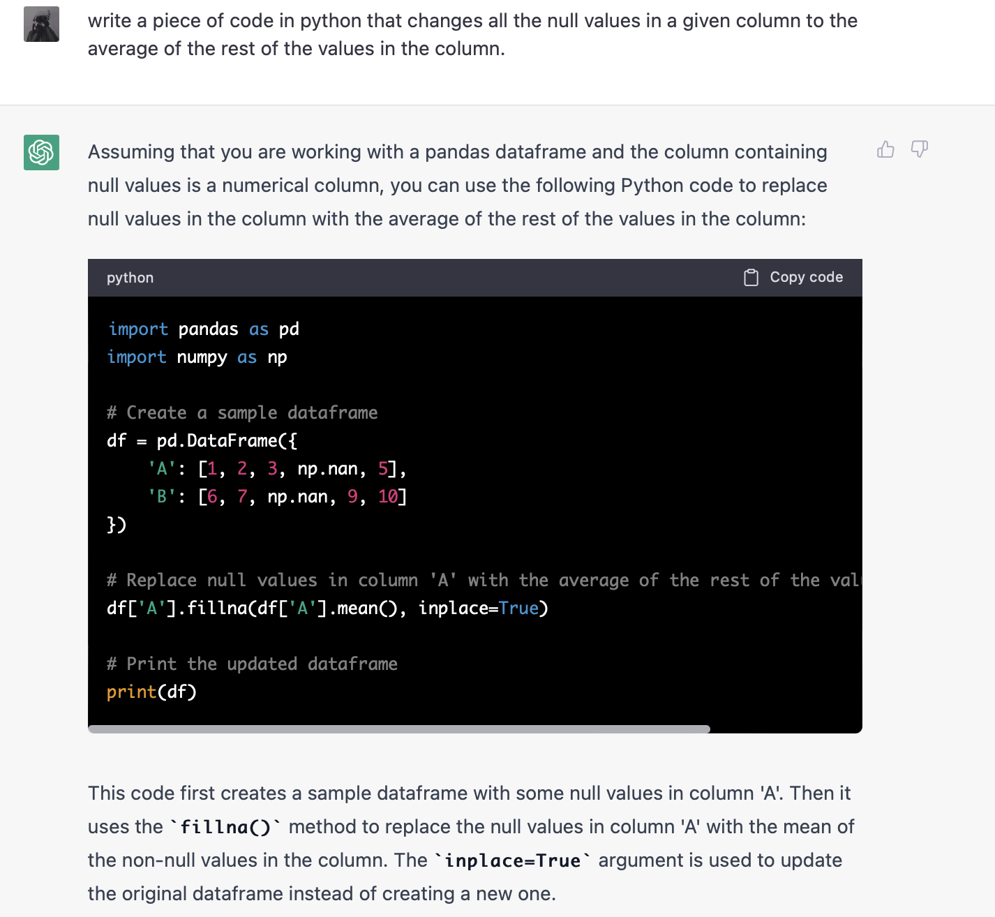 Écrire du code avec ChatGPT - chatgpt et IA générative