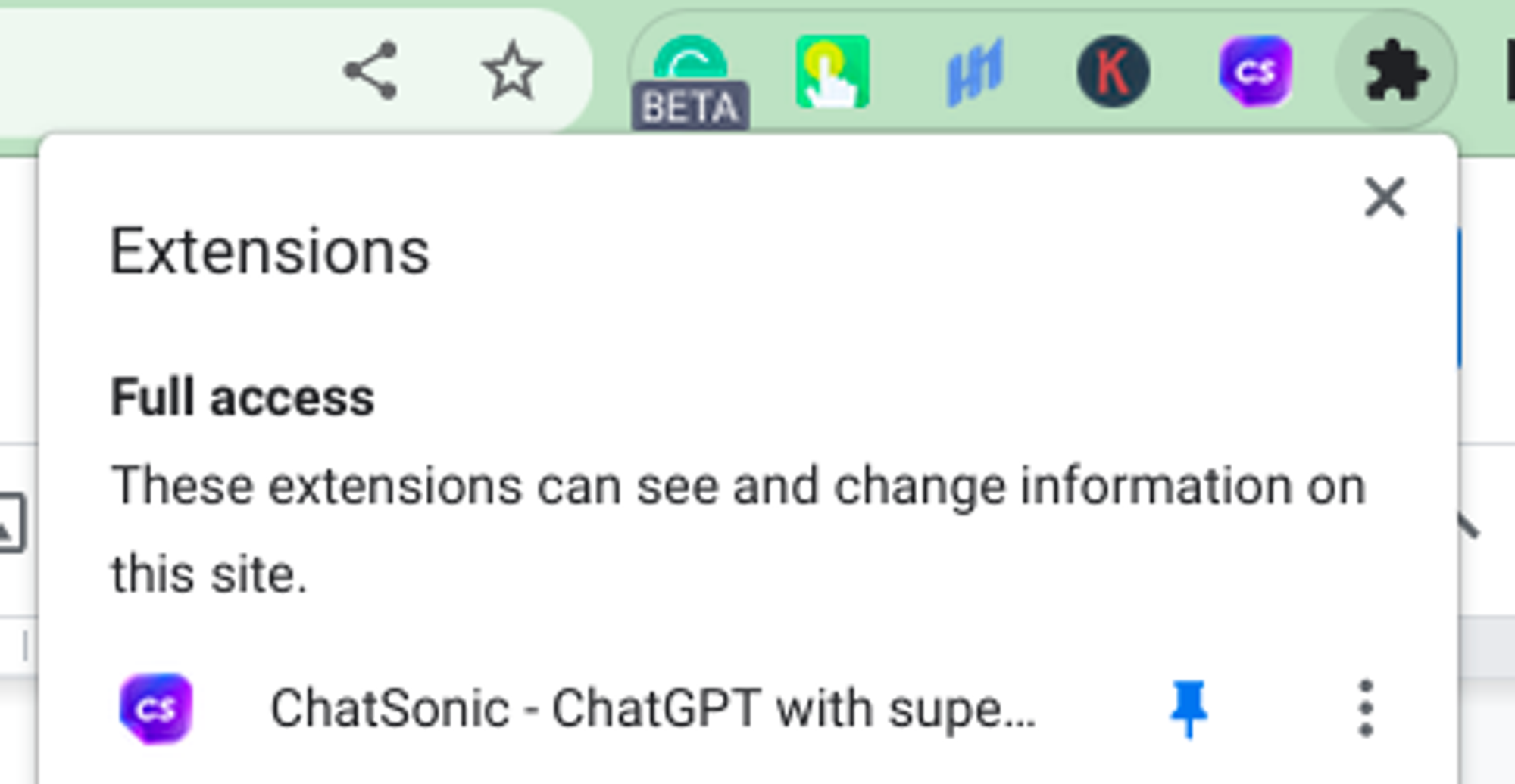 امتداد ChatSonic chrome - chatgpt لـ gmail