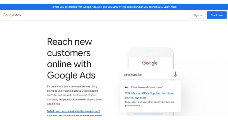 Google ADS permet aux spécialistes du marketing de lancer une campagne de reciblage.