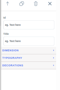 anzeige von dimension, typografie, dekoration