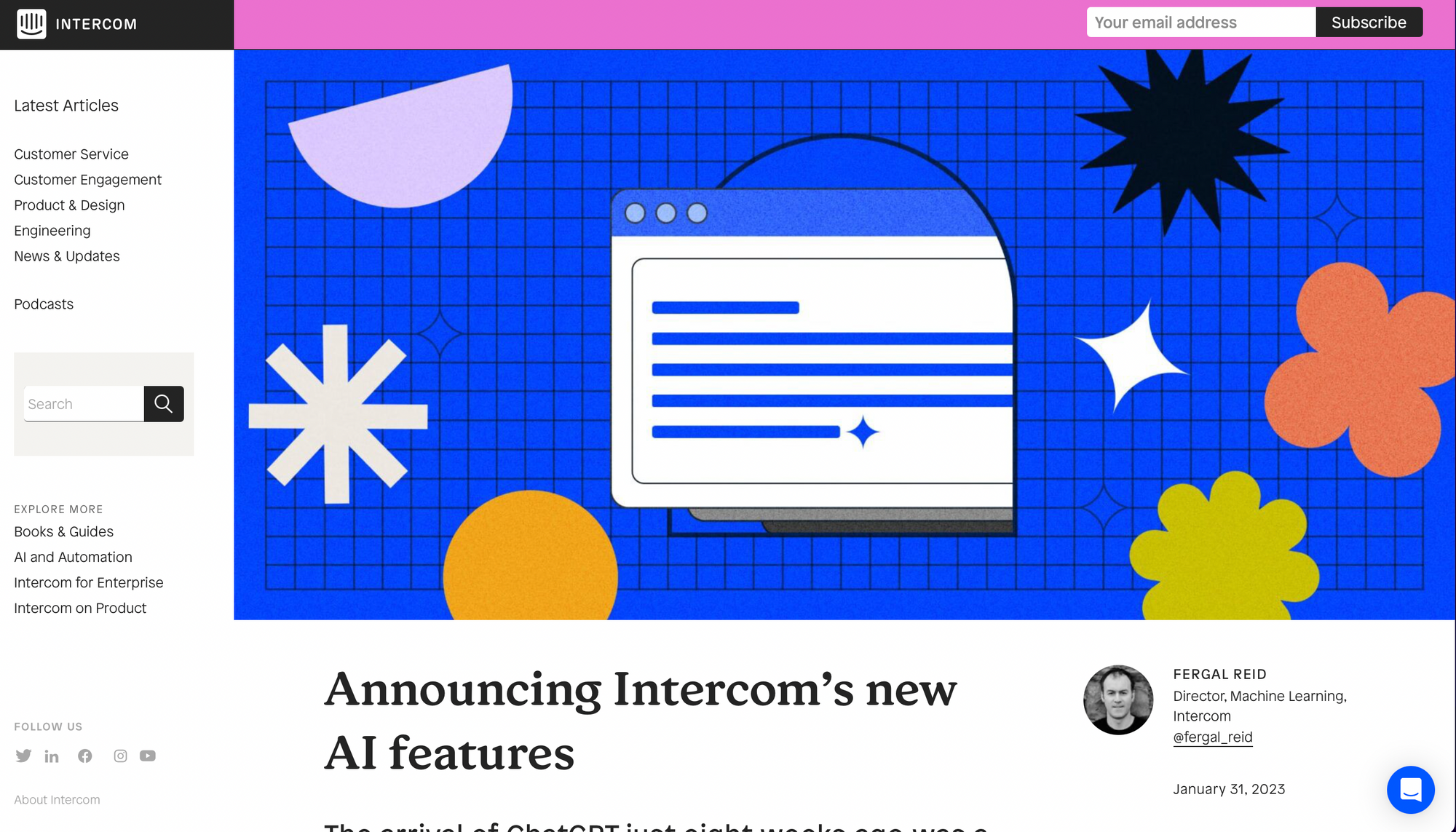 Intercom - Bot obrolan AI terbaik