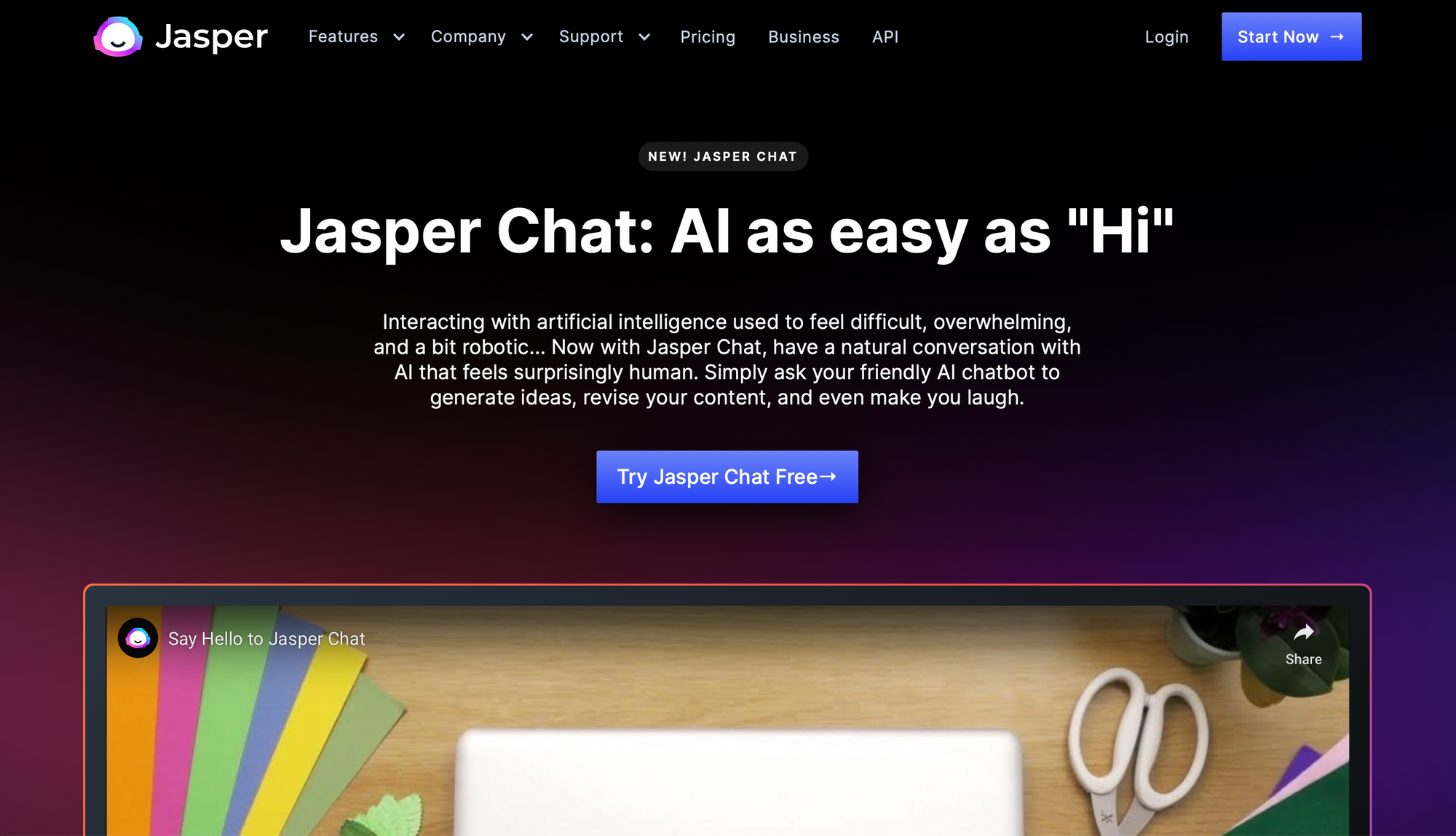 Jasper Chat - Los mejores chatbots de IA