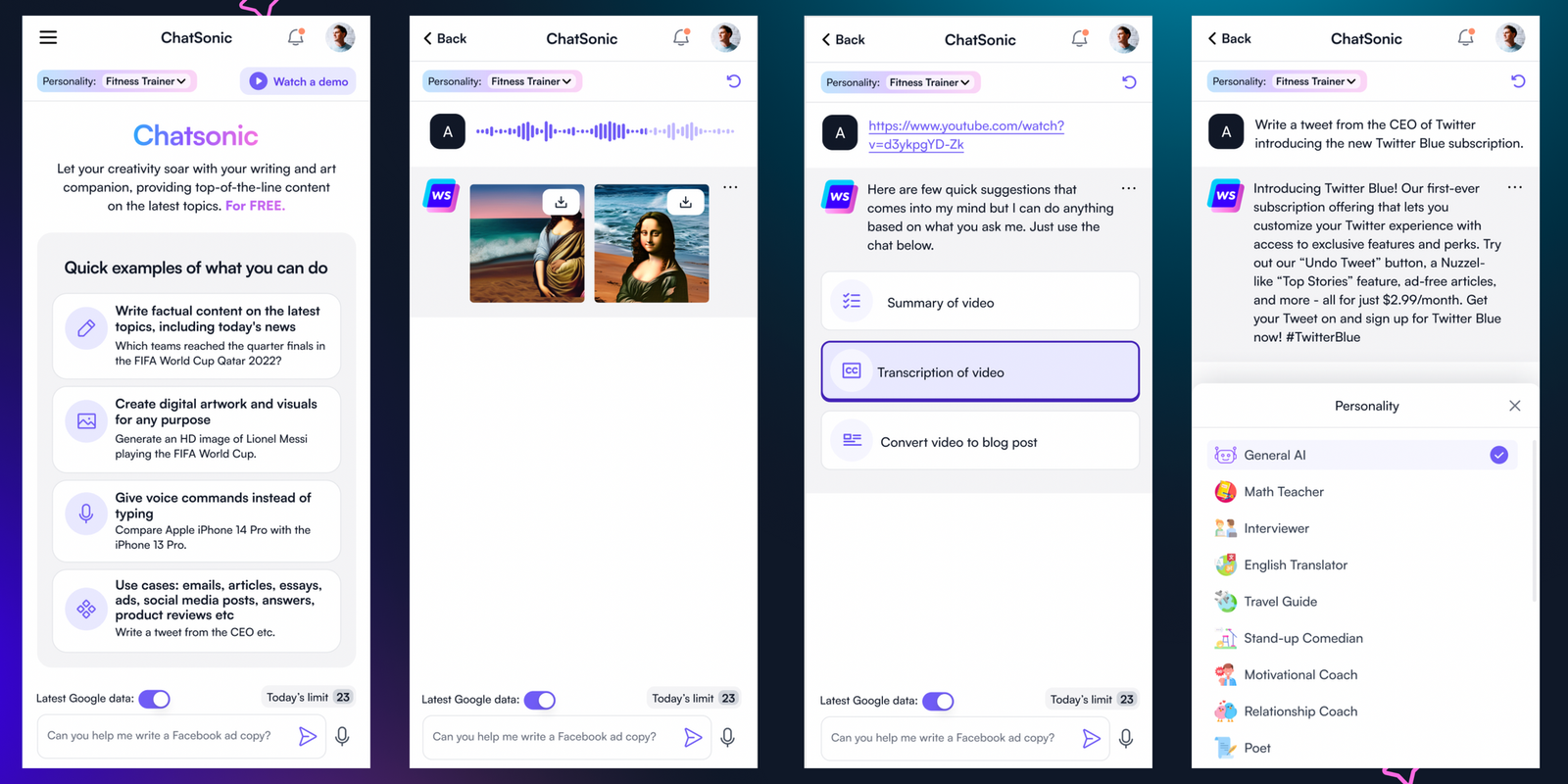 Chatsonic - Meilleurs chatbots IA