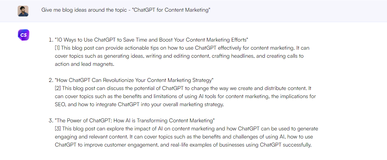 Chatsonic - ChatGPT pour le marketing de contenu