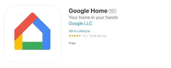 scarica l'app Google Home su Chromecast da iPhone