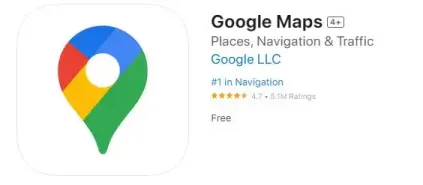 ouvrez l'application Google Maps sur votre iPhone pour suivre l'emplacement de l'iphone