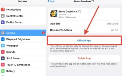 Scarica le app inutilizzate per eliminare i dati di sistema su iPhone