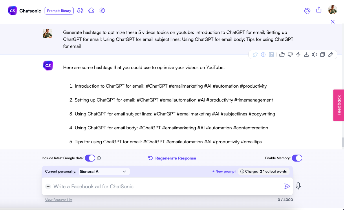 用於 SEO 的 ChatGPT