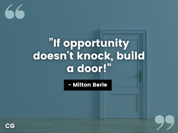 citazione porta a opportunità