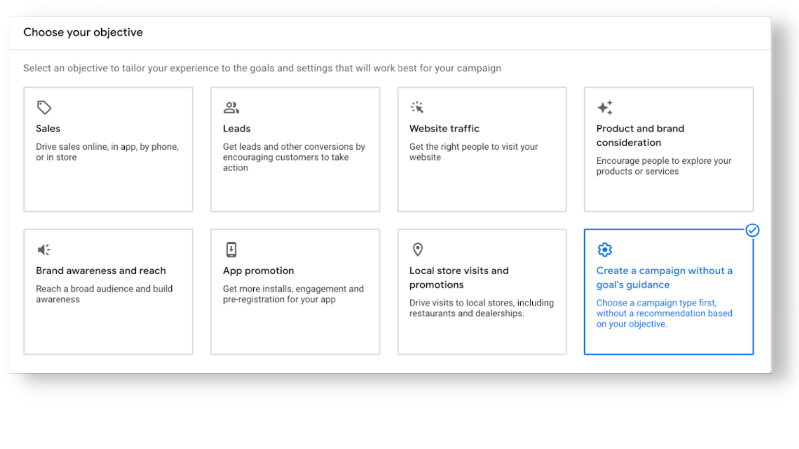 Guide de configuration des annonces courtes sur Trueview - Objectif