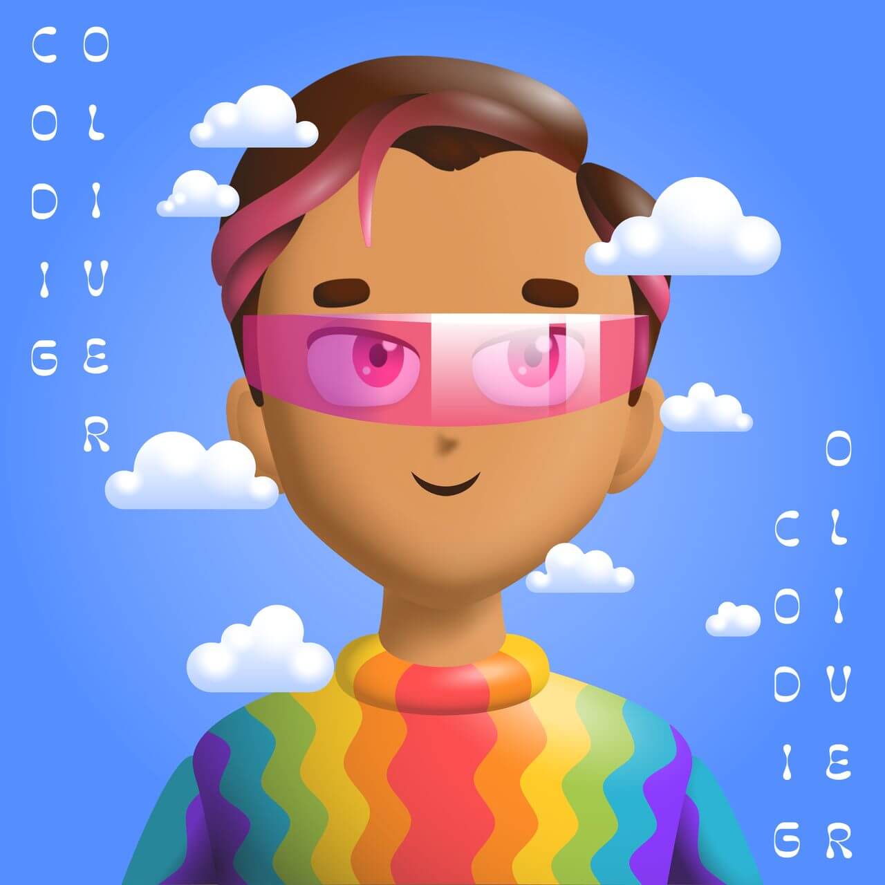 Șablon de avatar cu un personaj inspirat de Metaverse 5130c Easy Resize.com