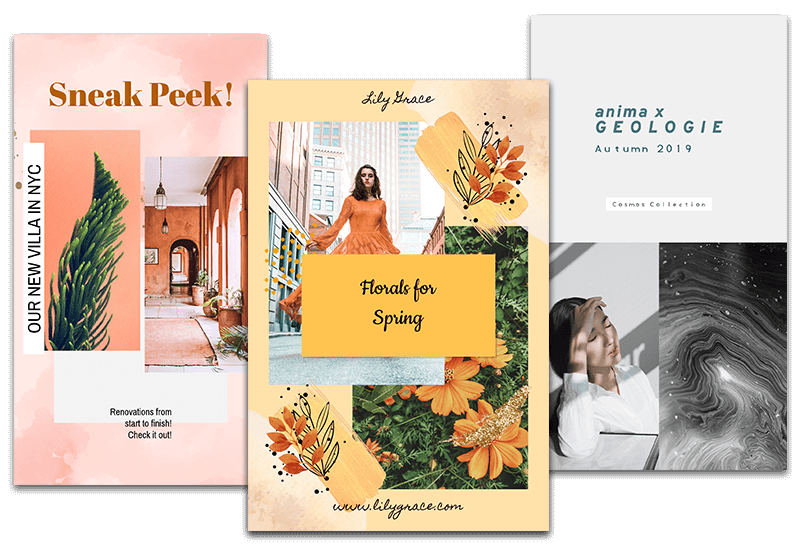 Plantillas de collage de Instagram para historias de Instagram