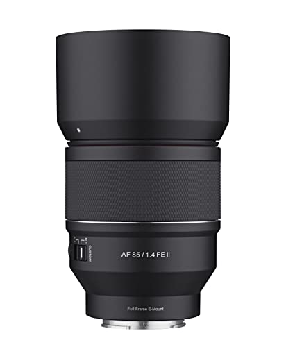 SAMYANG 85mm F1.4 AF Series II Téléobjectif Plein Format Autofocus Objectif pour Sony E (SYIO85SE2-E), Noir