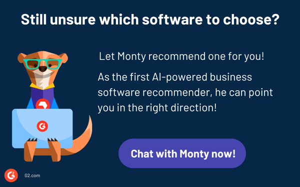 Klicken Sie hier, um mit AI Monty von G2 zu chatten