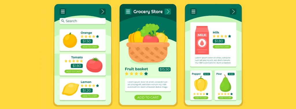 Application pour faire ses courses en ligne