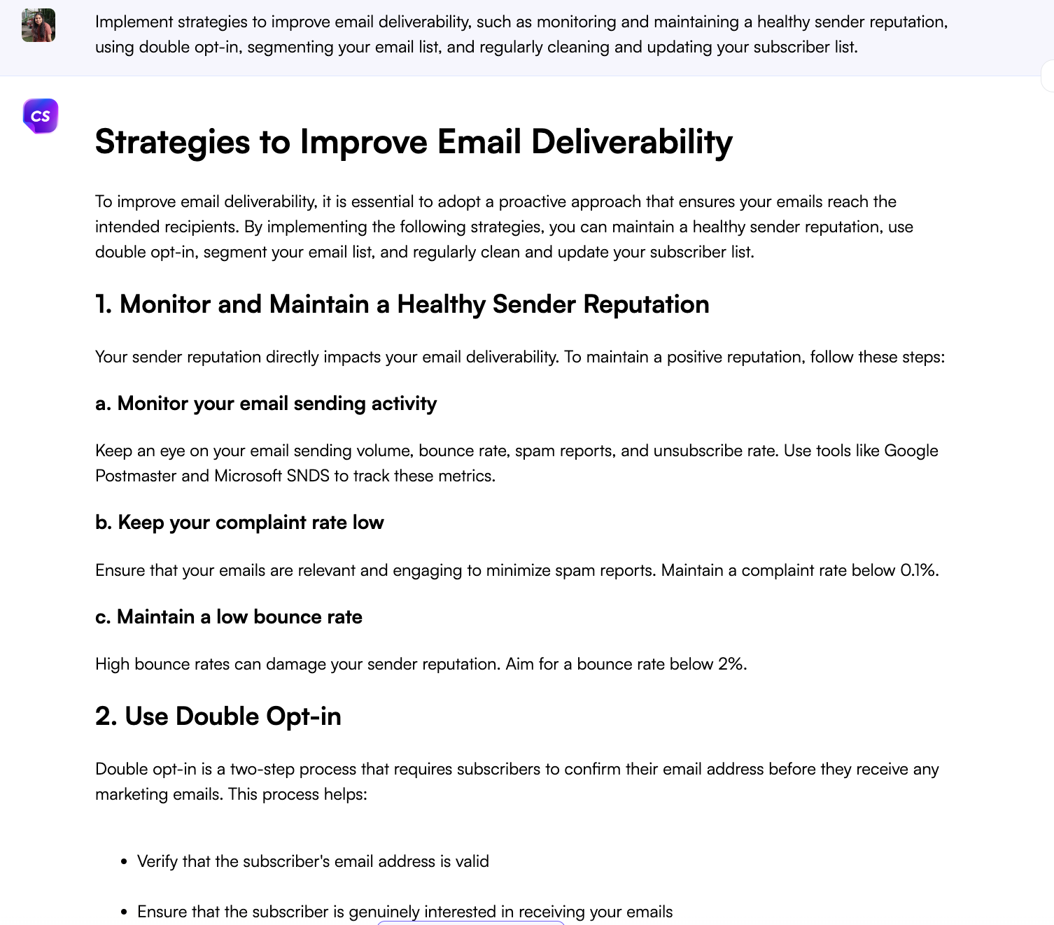 ChatGPT Prompts for Email deliverability - ChatGPT Prompts for Email Marketing