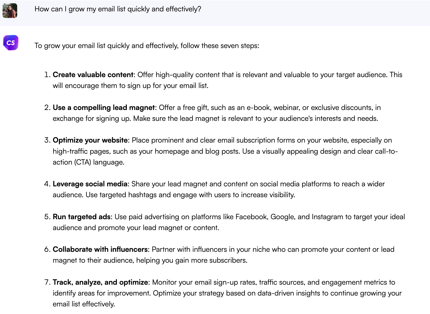 Prompts do ChatGPT para criação de lista de e-mail - Prompts do ChatGPT para marketing por e-mail