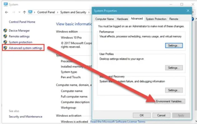 Elimine Conda Path de Variables de entorno para desinstalar Conda python windows