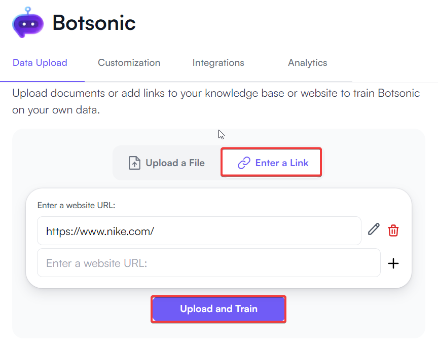 Müşteri hizmetleri için Botsonic- ChatGPT