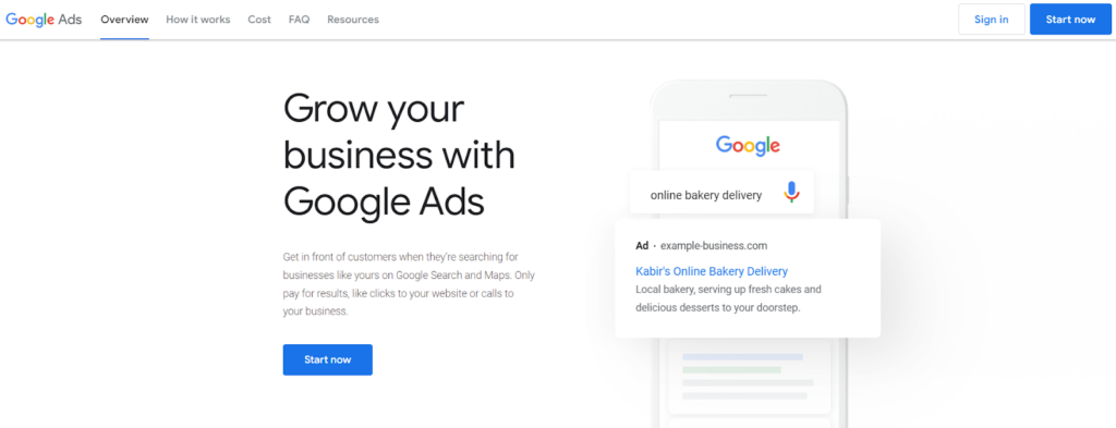 Google Ads - Outils de marketing numérique