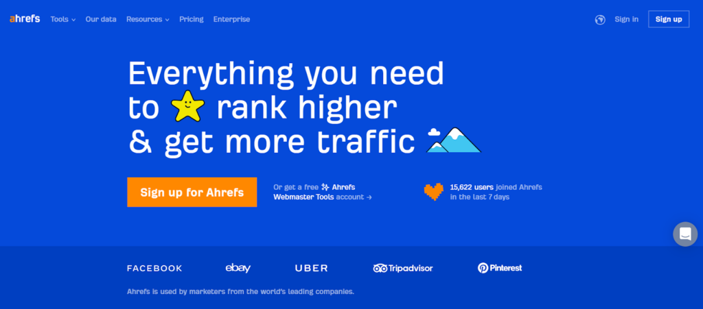 Ahrefs - 디지털 마케팅 도구