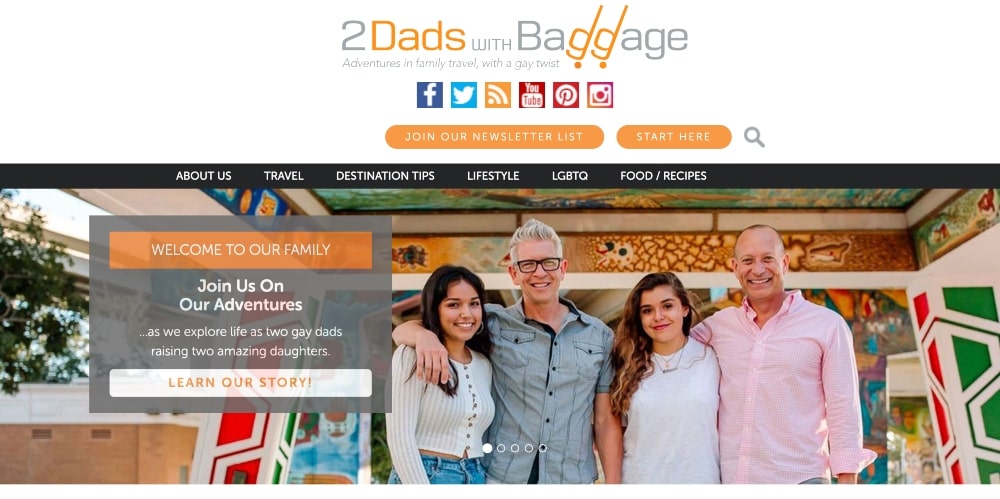 2 Dads with Baggage 网站截图