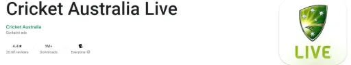 Instal Aplikasi Langsung Cricket Australia untuk aplikasi streaming kriket langsung untuk Android