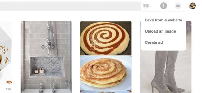 Pinterest Aggiungi link di affiliazione Desktop