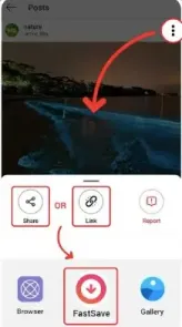 Instale o aplicativo FastSave para aplicativos de download de vídeo do Instagram