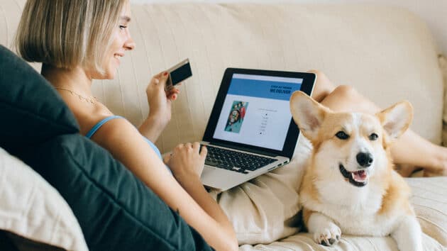 Companion-Card-de-credit-Câine-Internet-Laptop-Online-Plată-Comandă-Pet-Shopping