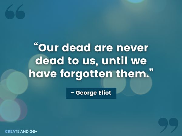 George Eliot anıları alıntı