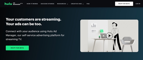 gestionnaire de publicité hulu