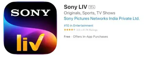 Baixe o aplicativo SonyLiv para aplicativos de streaming de críquete ao vivo para iphone