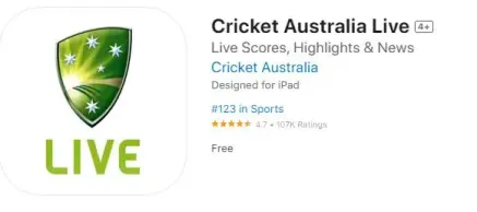 Instale Cricket Australia Live App para aplicativos de streaming de críquete ao vivo para iphone